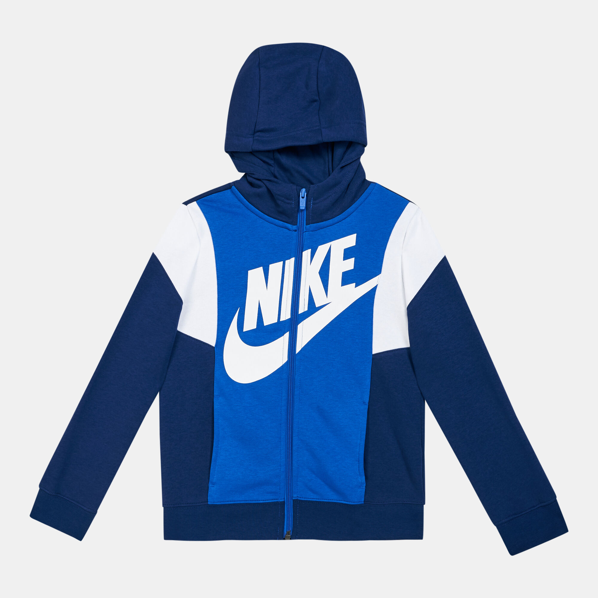 Kids Sportswear Core Amplify Full Zip Hoodie Older Kids Blue Nike in Qatar SSS