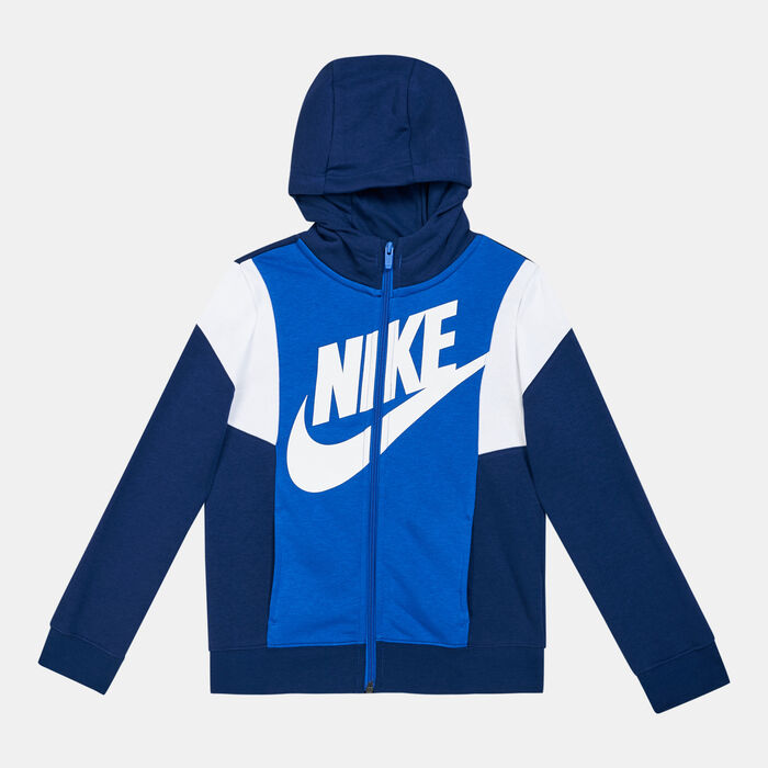 Nike Kids' Sportswear Core Amplify Full-Zip Hoodie (Older Kids) Blue image number 0