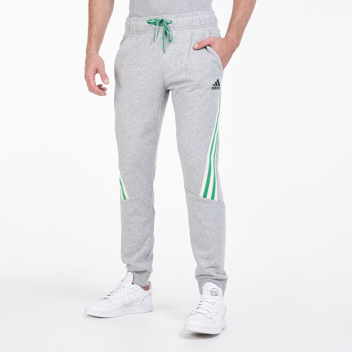 adidas Men's 3-Stripes Tape Sweatpants Grey adidas Men's 3-Stripes Tape Sweatpants Grey image number 0