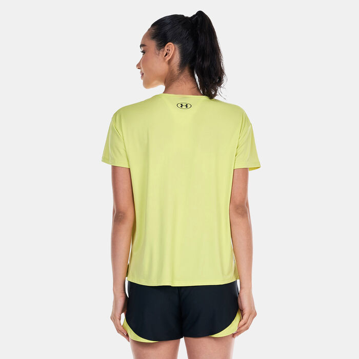 Under Armour Women's UA RUSH™ Energy 2.0 Training T-Shirt yellow Under Armour Women's UA RUSH™ Energy 2.0 Training T-Shirt yellow image number 1
