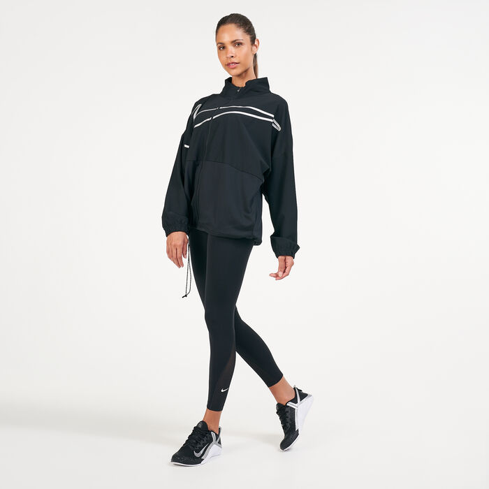 Nike Women's Pro Woven Jacket Black image number 2
