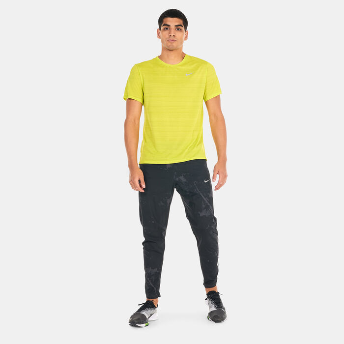 Nike Men's Dri-FIT Miler Running Top Green Nike Men's Dri-FIT Miler Running Top Green image number 2