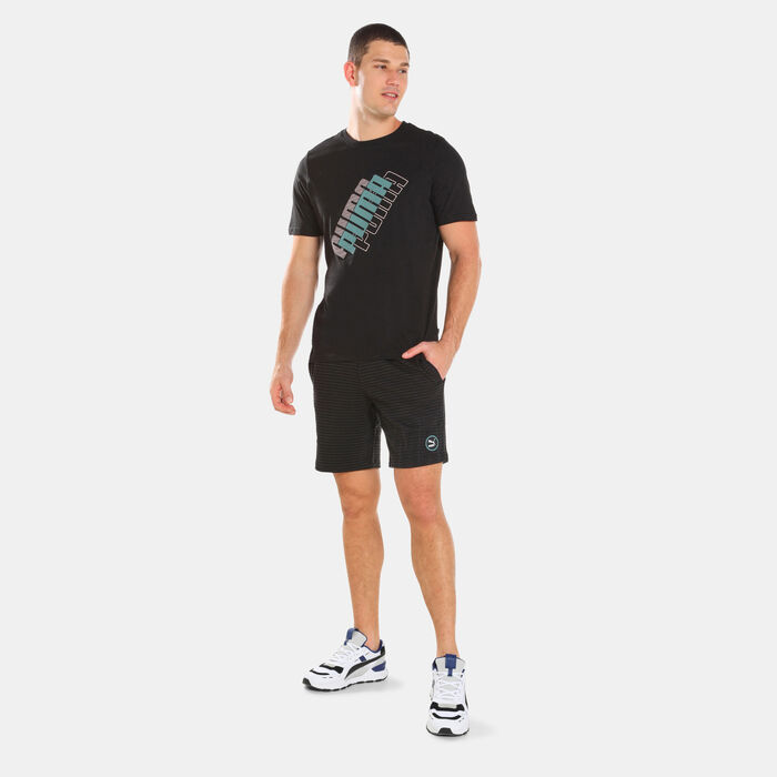 PUMA Men's SWxP TR All-Over-Print Shorts Black PUMA Men's SWxP TR All-Over-Print Shorts Black image number 2