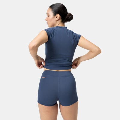 Speedo Women's Panel Swimming Shorts Blue