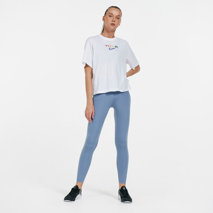 Nike Women's Sportswear Boxy Rainbow T-Shirt White Nike Women's Sportswear Boxy Rainbow T-Shirt White image number 2