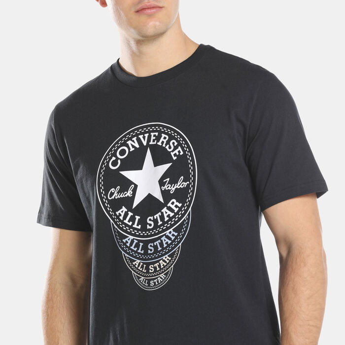Converse Men's Chuck Patch All-Star Unique Graphic T-Shirt Black Converse Men's Chuck Patch All-Star Unique Graphic T-Shirt Black image number 3