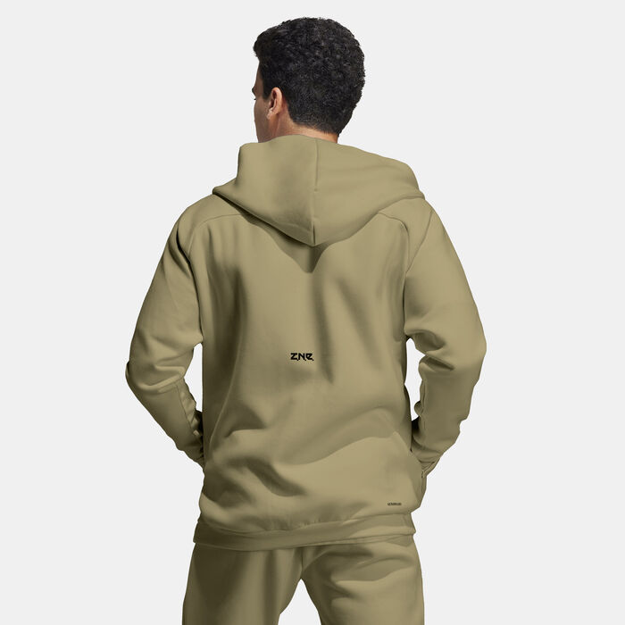 adidas Men's Z.N.E. Premium Full-Zip Hoodie Green image number 1
