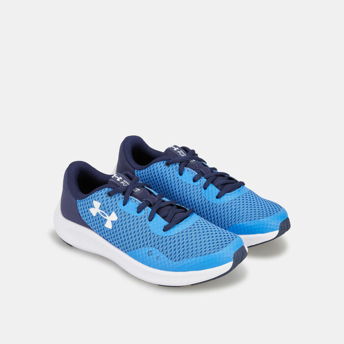 Under Armour Kids' UA BGS Charged Pursuit 3 Shoe Blue Under Armour Kids' UA BGS Charged Pursuit 3 Shoe Blue image number 2