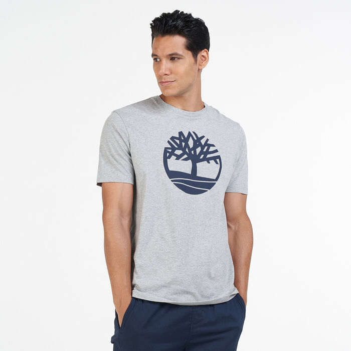 Timberland Men's Kennebec River Tree Logo T-Shirt Grey Timberland Men's Kennebec River Tree Logo T-Shirt Grey image number 0