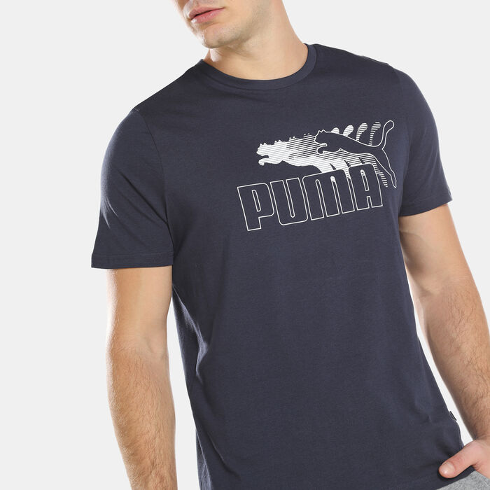 PUMA Men's No. 1 Logo Graphic T-Shirt Blue image number 3