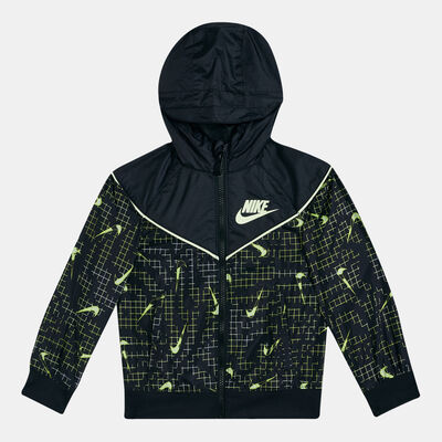 Nike Kids' Glow-In-The-Dark Windrunner Jacket Black