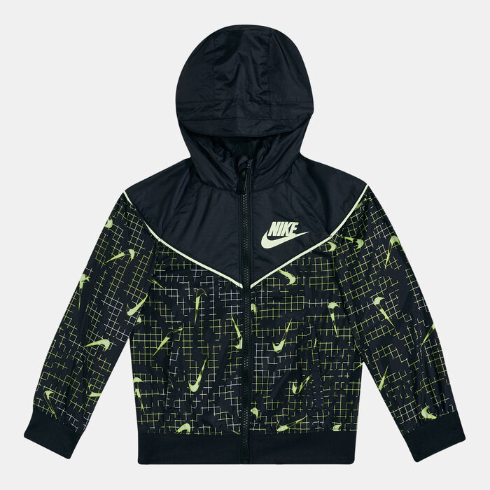 Nike Kids' Glow-In-The-Dark Windrunner Jacket Black image number 0