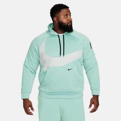 Nike Men's Therma-FIT Swoosh Pullover Fitness Hoodie Green Nike Men's Therma-FIT Swoosh Pullover Fitness Hoodie Green