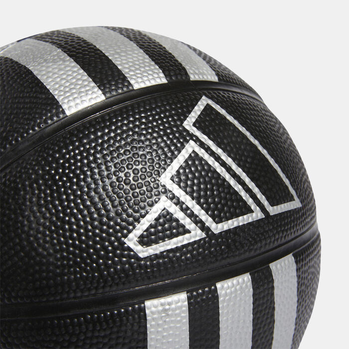 adidas Kids' 3-Stripes Mini Basketball Black image number 2