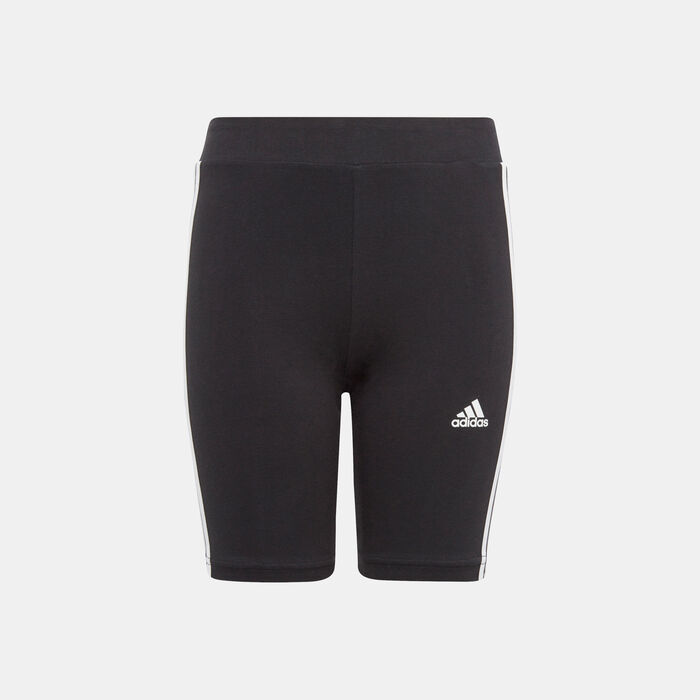 adidas Kids' Essentials 3-Stripes Bike Shorts Black adidas Kids' Essentials 3-Stripes Bike Shorts Black image number 0