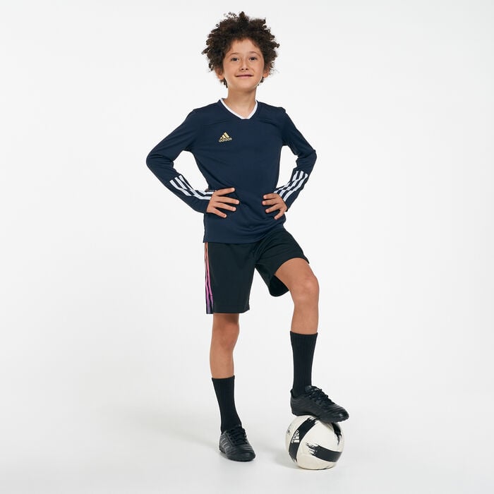 adidas Kids' AEROREADY Salah-Inspired Jersey Blue adidas Kids' AEROREADY Salah-Inspired Jersey Blue image number 2