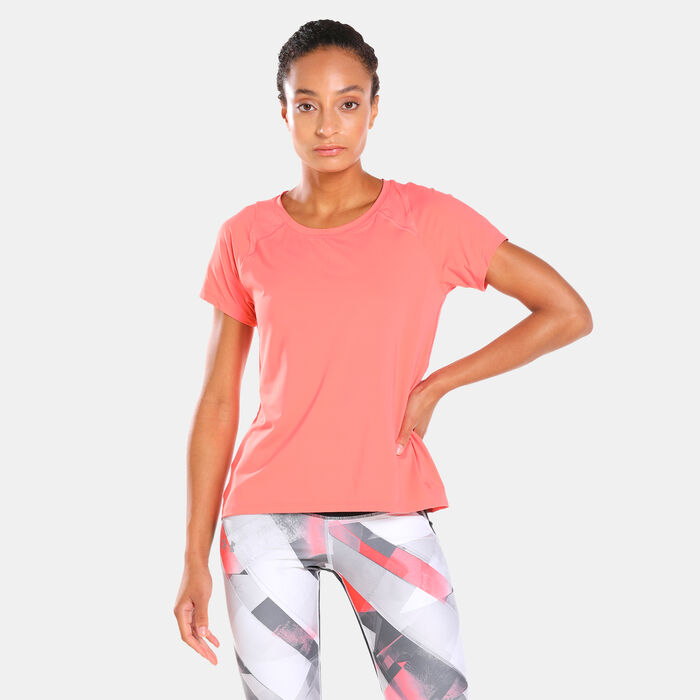 Under Armour Women's Iso-Chill Run T-Shirt Pink Under Armour Women's Iso-Chill Run T-Shirt Pink image number 0