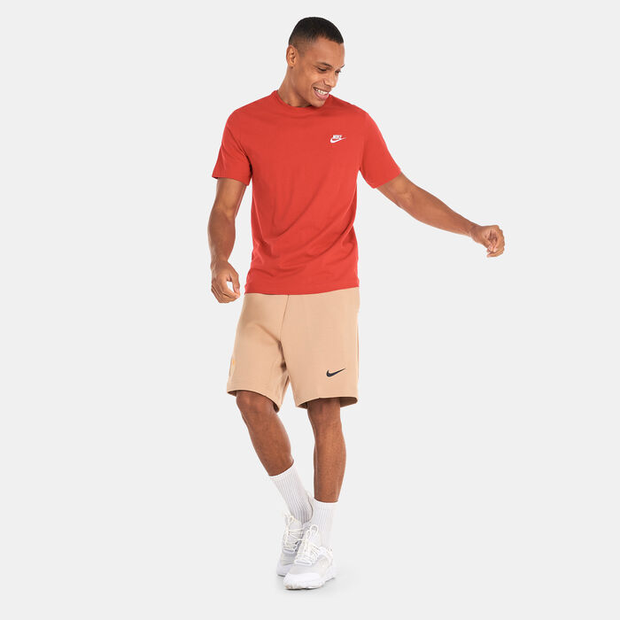 Nike Men's F.C. Barcelona Sportswear Tech Fleece Shorts Brown image number 2