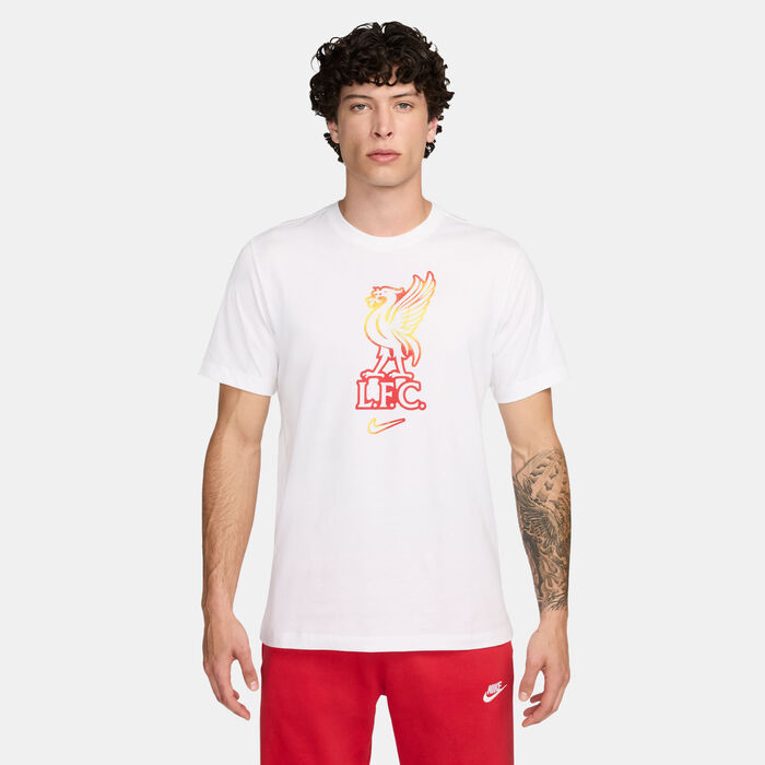 Nike Men's Liverpool Crest T-Shirt White Nike Men's Liverpool Crest T-Shirt White image number 0
