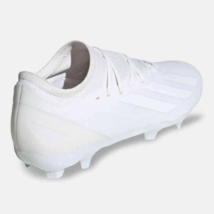 adidas X CRAZYFAST.3 Firm Ground Football Shoe White adidas X CRAZYFAST.3 Firm Ground Football Shoe White image number 2