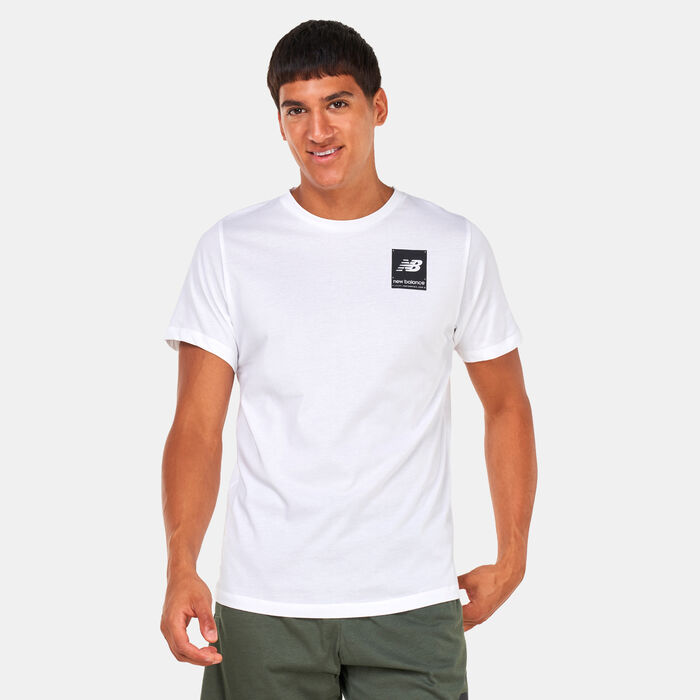 New Balance Men's Heathertech Graphic T-Shirt White image number 0