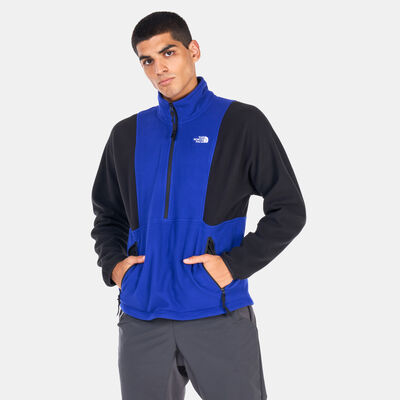 The North Face Men's TKA Attitude 1/4 Zip Fleece Sweatshirt Blue The North Face Men's TKA Attitude 1/4 Zip Fleece Sweatshirt Blue