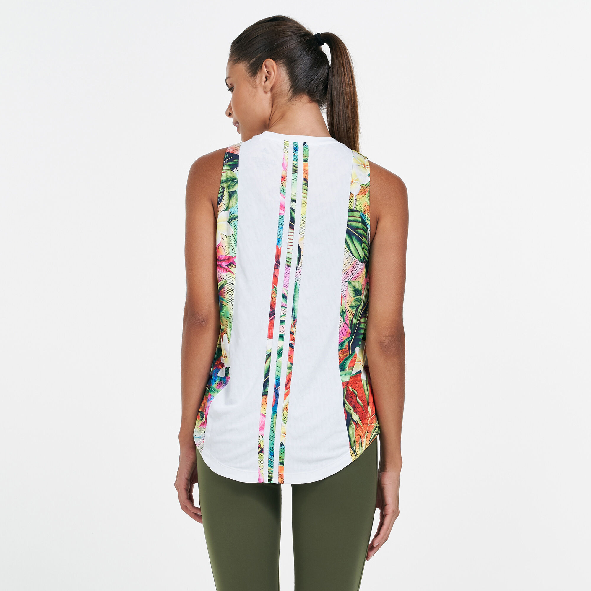 Adidas floral tank top clearance
