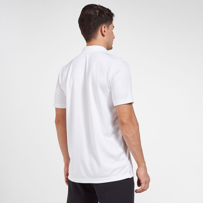 adidas Men's Designed 2 Move 3-Stripes Polo T-Shirt White adidas Men's Designed 2 Move 3-Stripes Polo T-Shirt White image number 1
