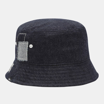 Vans Women's Mended Check Denim Bucket Hat Blue Vans Women's Mended Check Denim Bucket Hat Blue
