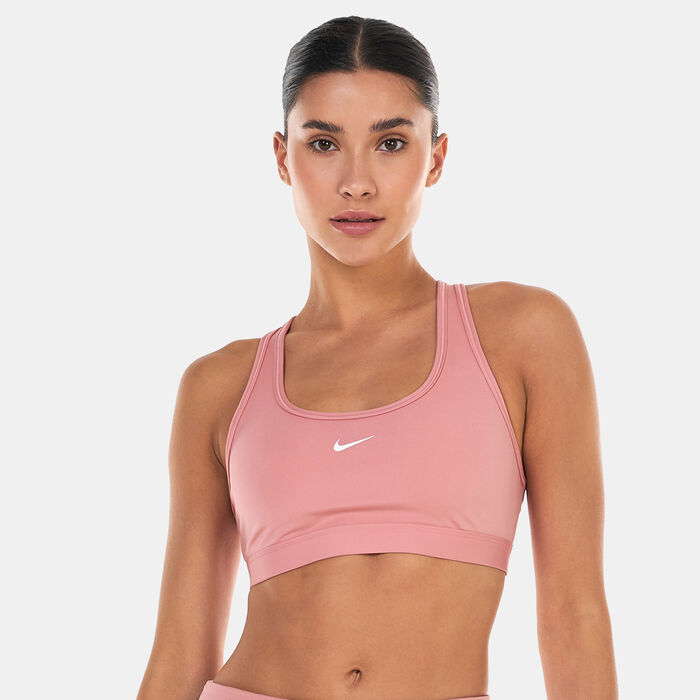Nike Women's Swoosh Light-Support Training Sports Bra Pink Nike Women's Swoosh Light-Support Training Sports Bra Pink image number 0