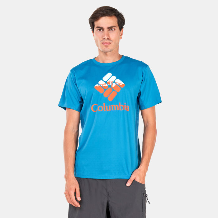 Columbia Men's Zero Ice Cirro-Cool™ Graphic T-Shirt Blue Columbia Men's Zero Ice Cirro-Cool™ Graphic T-Shirt Blue image number 0