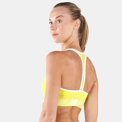 New Balance Women's 3.0 Pace Sports Bra yellow