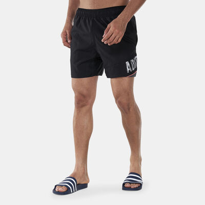 adidas Men's Wording Swim Shorts Black
