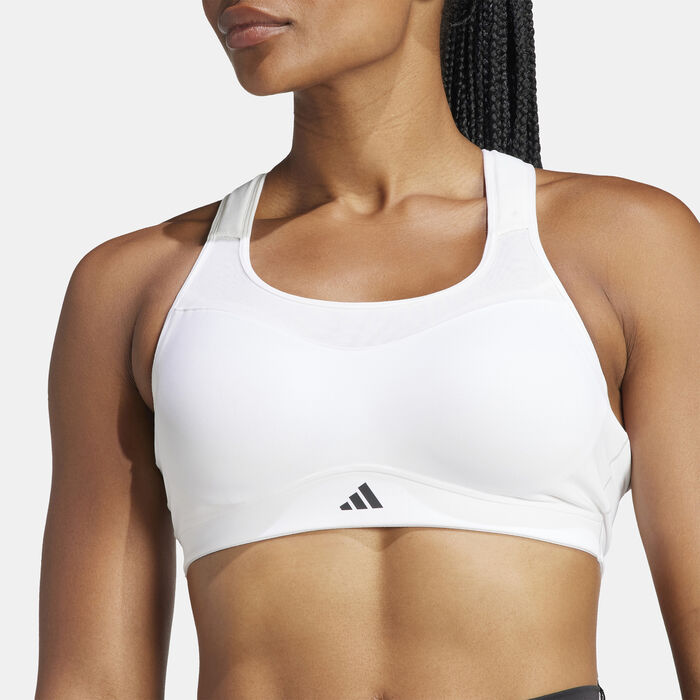 adidas Women's TLRD Impact Training High-Support Sports Bra White adidas Women's TLRD Impact Training High-Support Sports Bra White image number 3