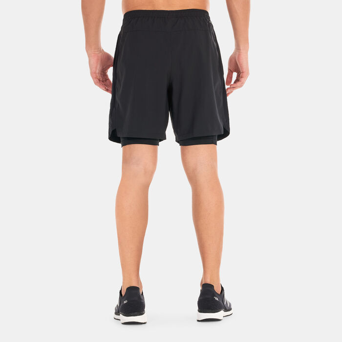 New Balance Men's Printed Accelerate Pacer 7-inch 2-in-1 Shorts Black image number 1