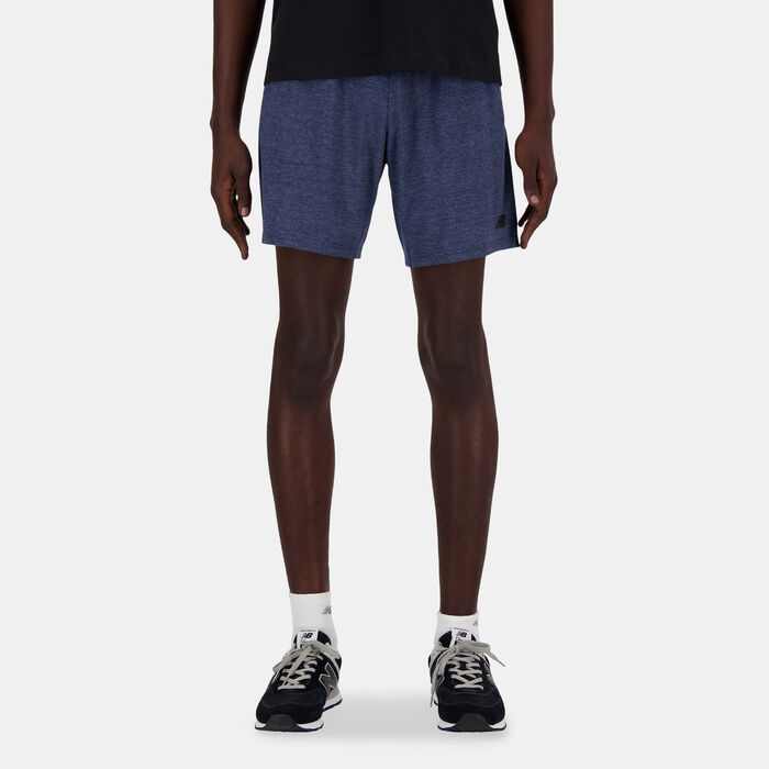 New Balance Men's Sport Essentials Heathertech Running Shorts Blue image number 0