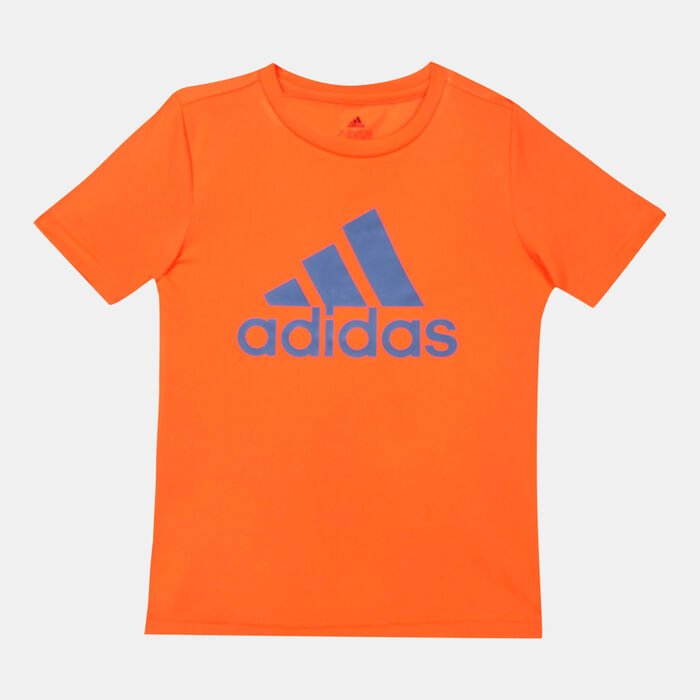 adidas Kids' Designed To Move Big Logo T-Shirt Red adidas Kids' Designed To Move Big Logo T-Shirt Red image number 0
