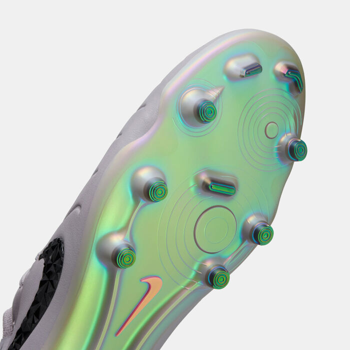 Nike Men's Jamal Musiala Tiempo Legend 10 Elite AS Firm Ground Football Shoes Grey image number 5