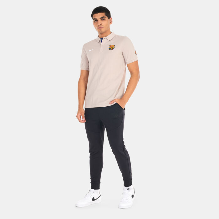 Nike Men's F.C. Barcelona Polo Shirt Beige Nike Men's F.C. Barcelona Polo Shirt Beige image number 2
