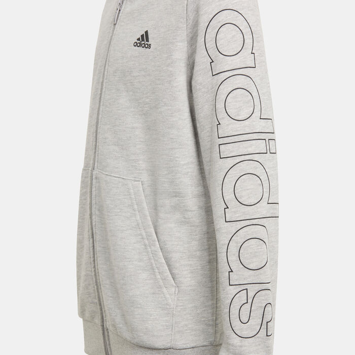 adidas Kids' Essentials Hoodie Grey image number 2