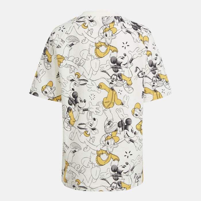 adidas Kids' x Disney Mickey Mouse T-Shirt (Younger Kids) White adidas Kids' x Disney Mickey Mouse T-Shirt (Younger Kids) White image number 1