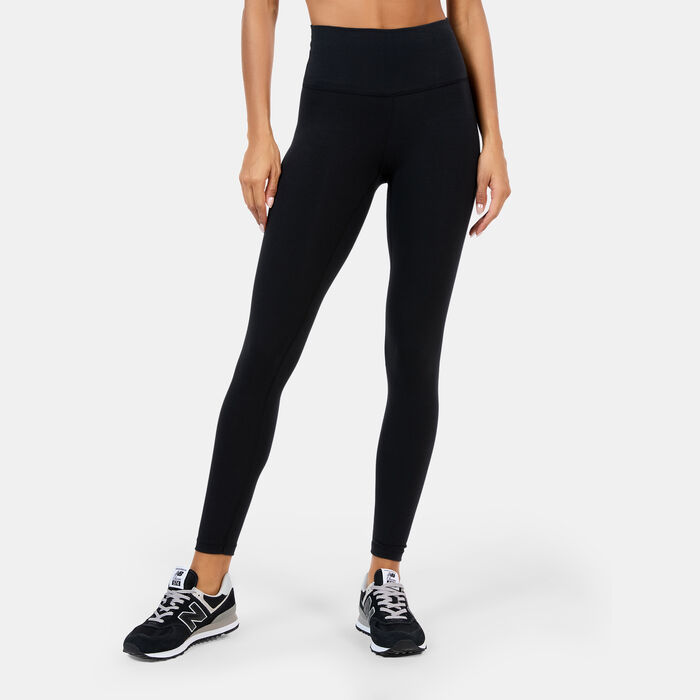 New Balance Women's Logo Leggings Blue New Balance Women's Logo Leggings Blue image number 0