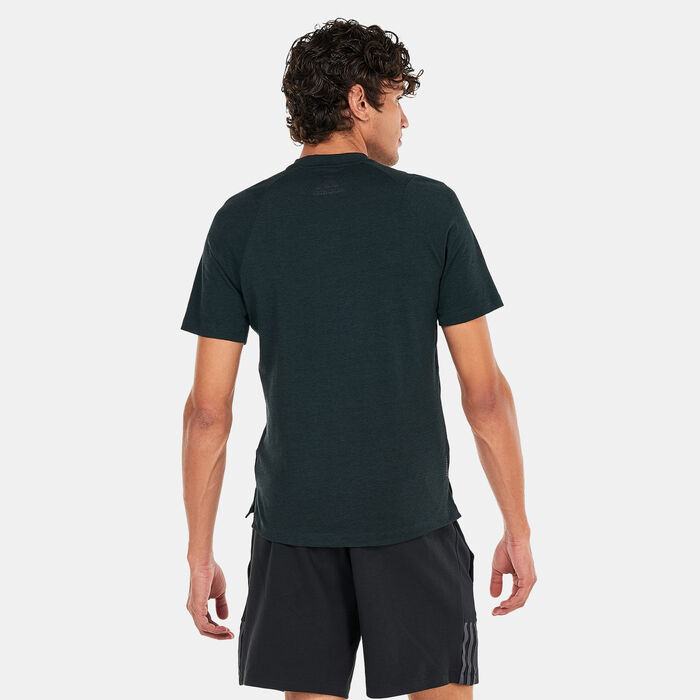 adidas Men's Train Icons 3-Bar Training T-Shirt Green adidas Men's Train Icons 3-Bar Training T-Shirt Green image number 1