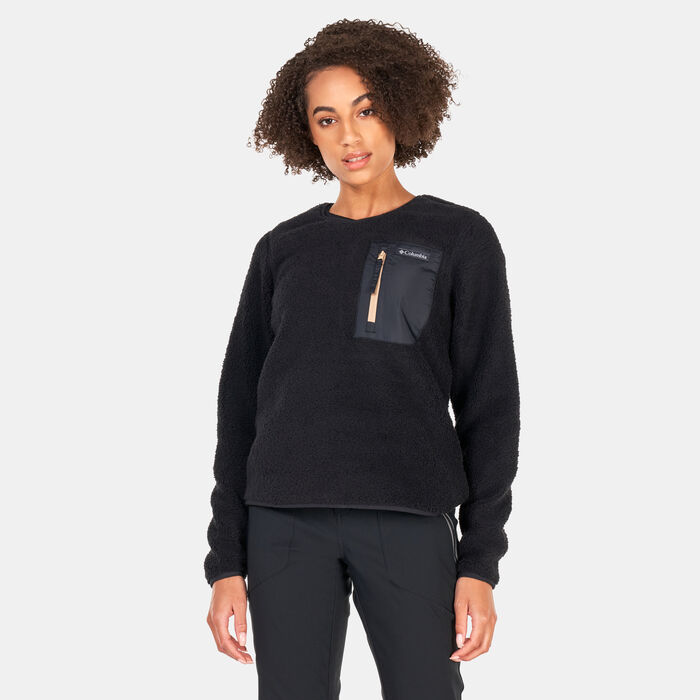 Columbia Women's West Bend™ Crew Sweatshirt Black Columbia Women's West Bend™ Crew Sweatshirt Black image number 0