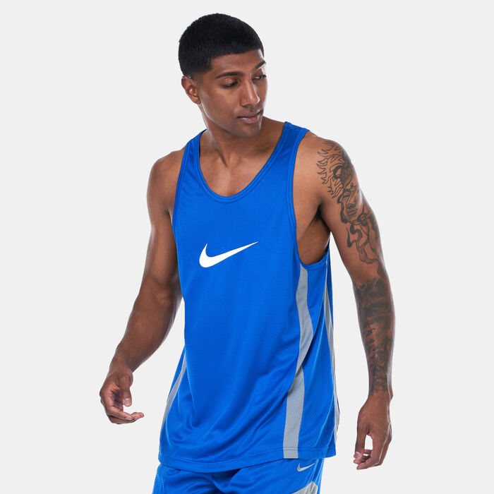 Nike Men's Icon Dri-FIT Basketball Jersey Blue Nike Men's Icon Dri-FIT Basketball Jersey Blue image number 0
