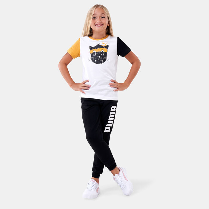 PUMA Kids' Logo T-Shirt (Younger Kids) White PUMA Kids' Logo T-Shirt (Younger Kids) White image number 2