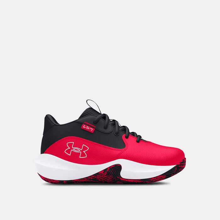 Under Armour Kids' Lockdown 7 Basketball Shoes Red image number 0
