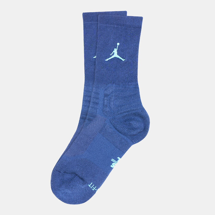 Jordan Men's Flight Crew Basketball Socks Blue Jordan Men's Flight Crew Basketball Socks Blue image number 0