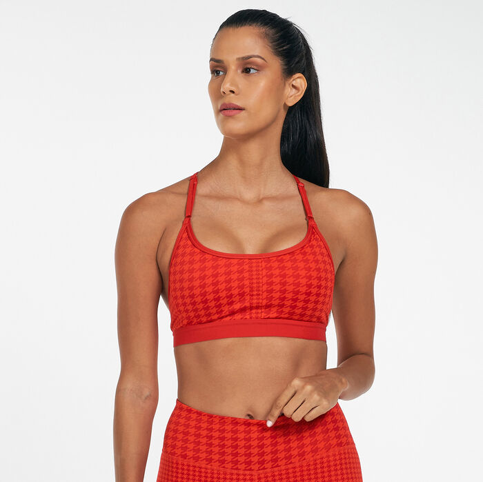 Nike Women's Dri-FIT Indy Icon Clash Sports Bra Red image number 0