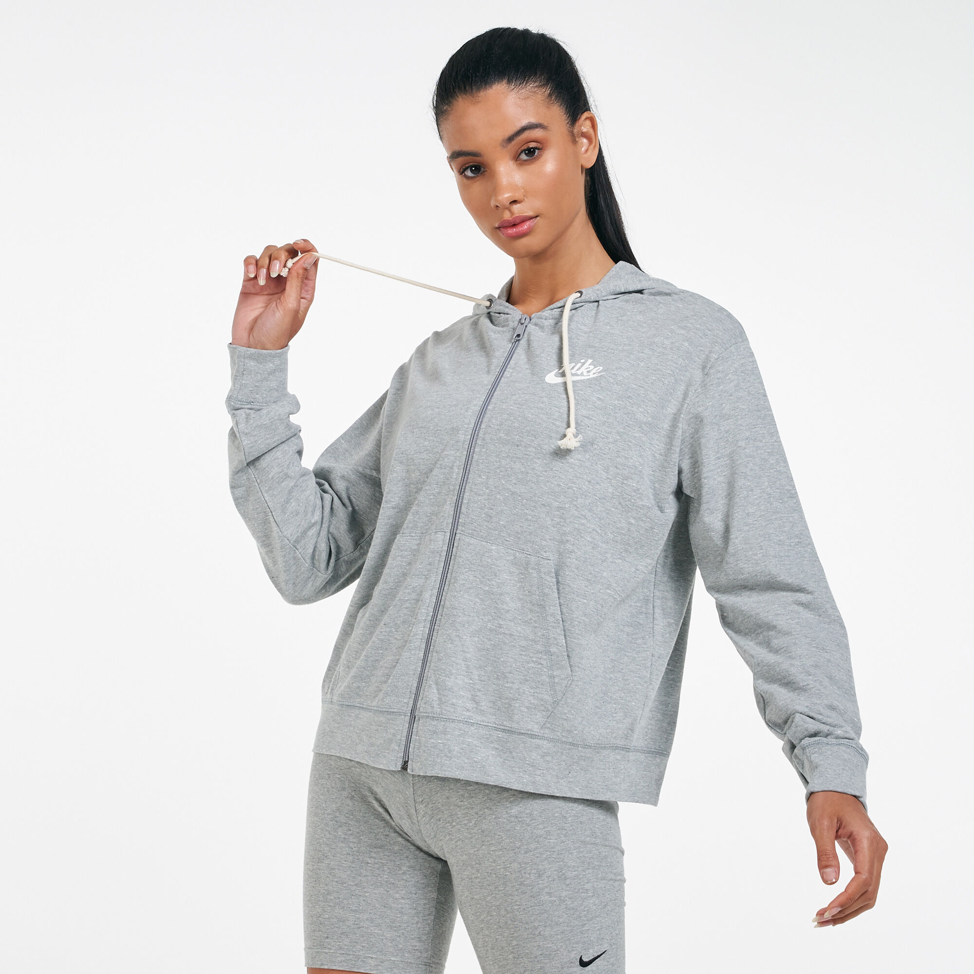 Nike women's gym vintage full zip hoodie clearance